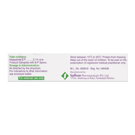 Saffron Pharmaceuticals Clear 0.1% Cream, 15g - Image 4