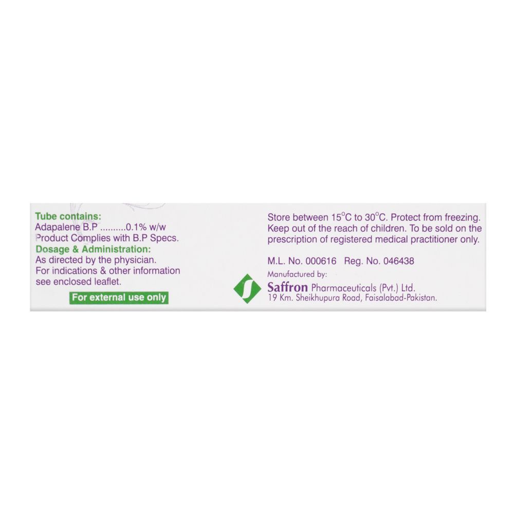 Saffron Pharmaceuticals Clear 0.1% Cream, 15g - Image 4