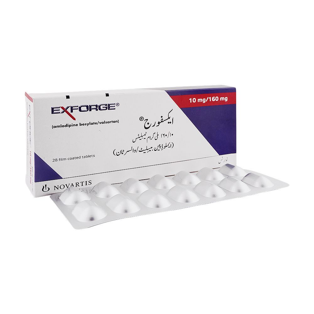Novartis Pharmaceuticals Exforge Tablet, 10mg/160mg, 28-Pack - Main Image