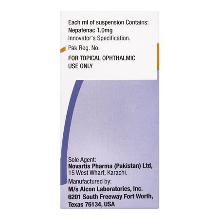 Novartis Pharmaceuticals Nevanac Eye Drops, 5ml - Image 2