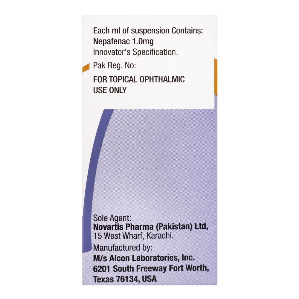 Novartis Pharmaceuticals Nevanac Eye Drops, 5ml - Image 2