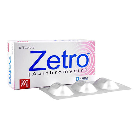 Getz Pharma Zetro Tablet, 500mg, 6-Pack - Main Image