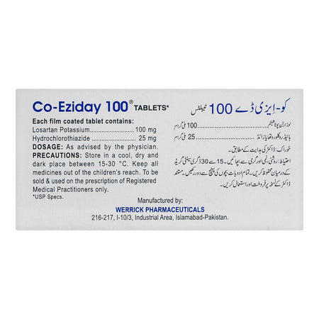 Werrick Pharmaceuticals Co-Eziday Tablet, 100mg, 10-Pack - Image 2