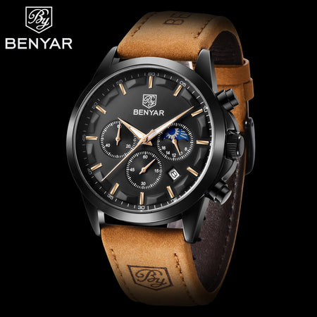 Benyar BY-5160 Moonphase Chronograph Watch Image 2