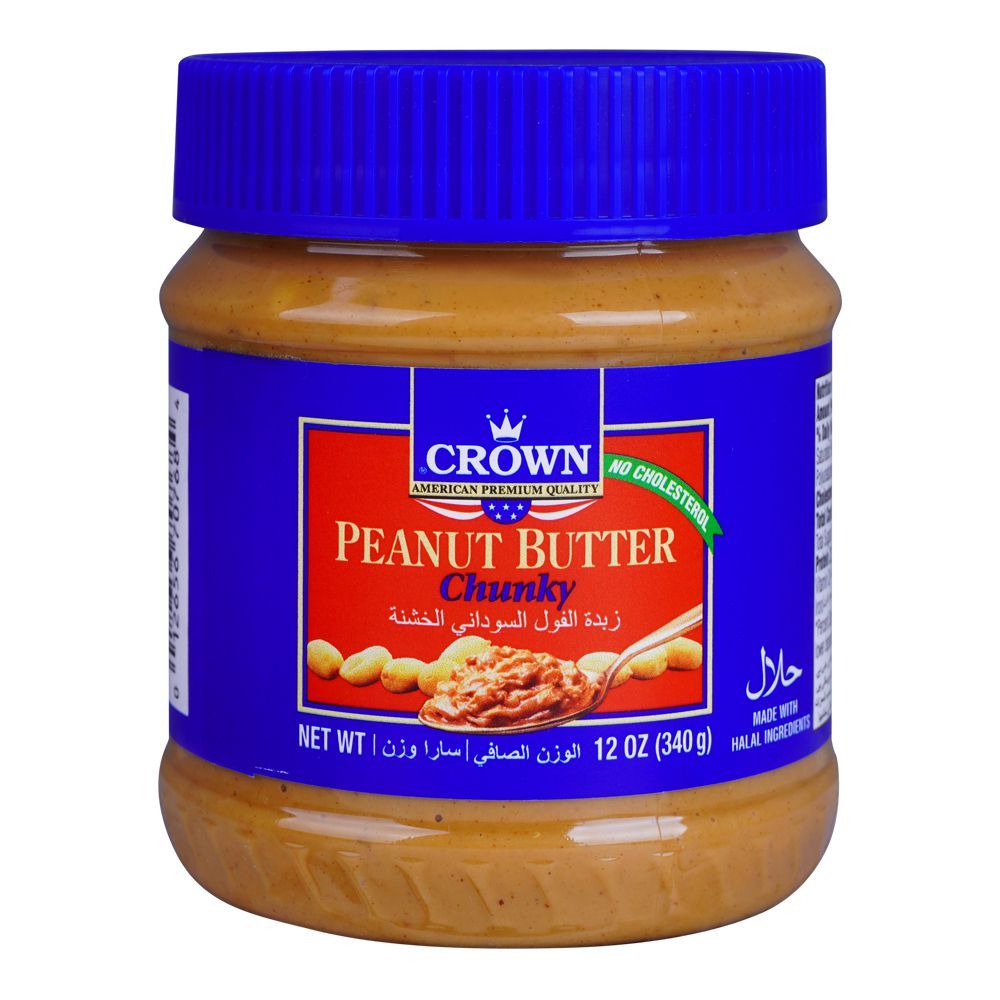 Crown Peanut Butter Chunky, 340g - Main Image