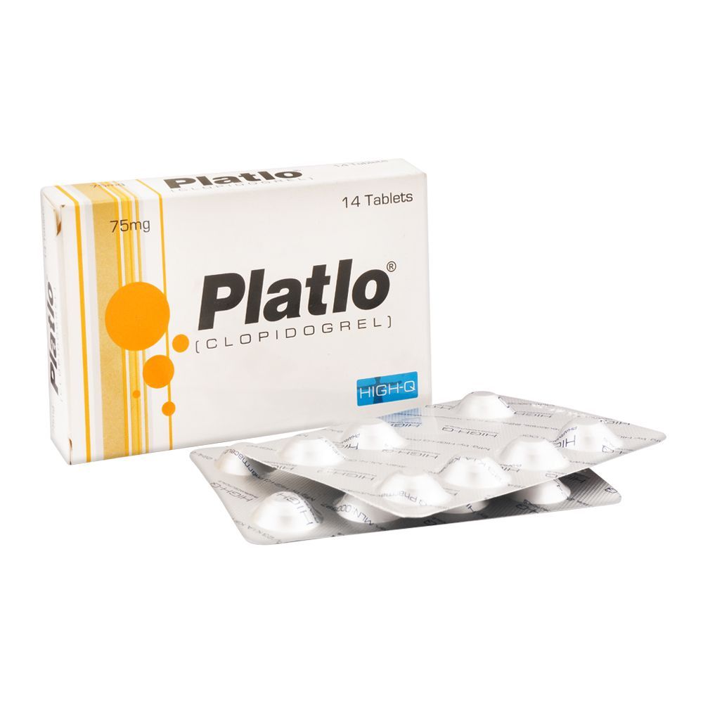 High-Q Pharmaceuticals Platlo Tablet, 75mg, 14-Pack - Main Image
