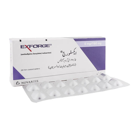 Novartis Pharmaceuticals Exforge Tablet, 5mg/160mg, 28-Pack - Main Image