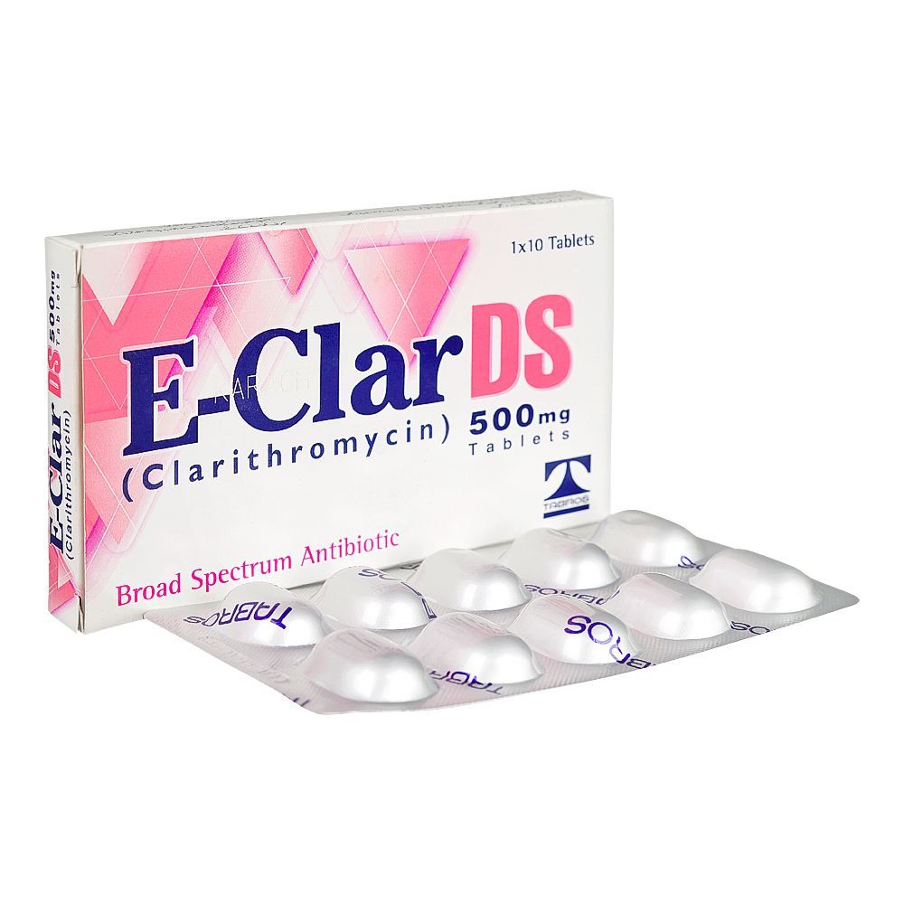 E-Clar Ds Tablets Box, 500mg - Main Image