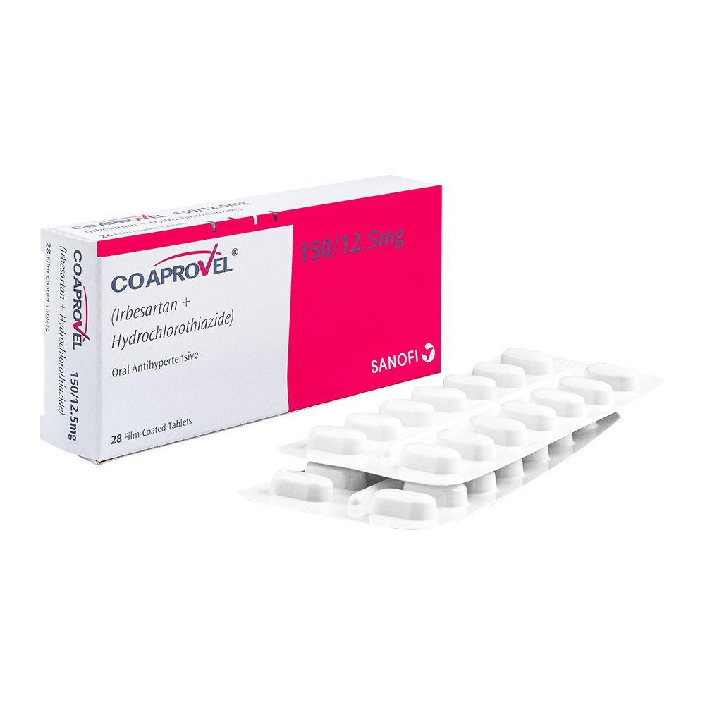 Co-Aprovel Tablet, 150mg/12.5mg, 28-Pack - Main Image