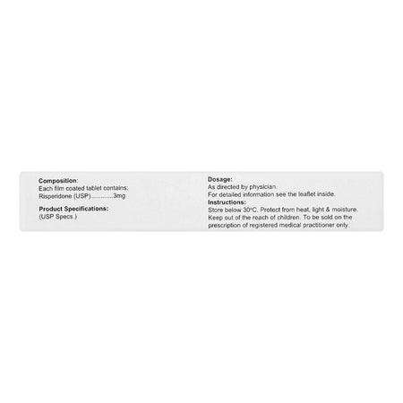 Vepridone Tablets Box, 3mg - Image 3