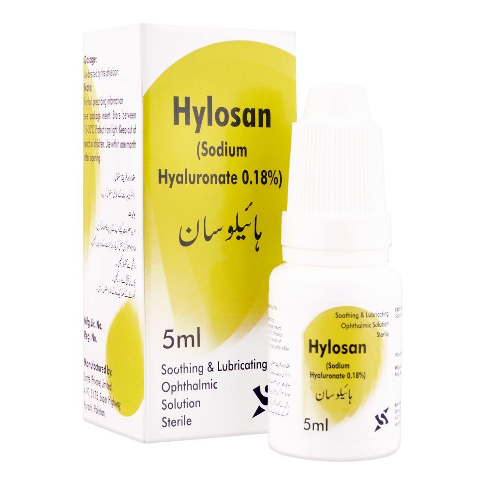 Sante Pharma Hylosan Soothing & Lubricating Ophthalmic Solution, 5ml - Main Image
