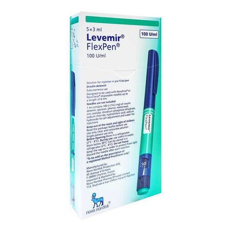 Novo Nordisk Pharma Levemir Flex Pen, 100 U/ml, 3ml - Main Image