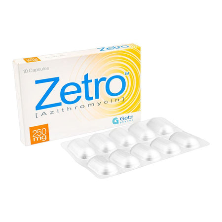 Getz Pharma Zetro Capsule, 250mg, 10-Pack - Main Image