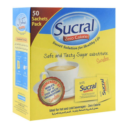 Sucral Zero Calorie Sweetener Sachet, 50-Pack - Main Image
