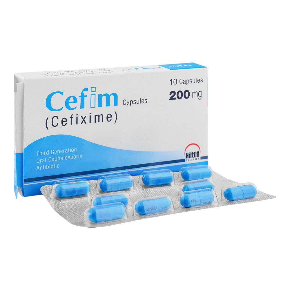 Hilton Pharma Cefim Capsule, 200mg, 10-Pack - Main Image