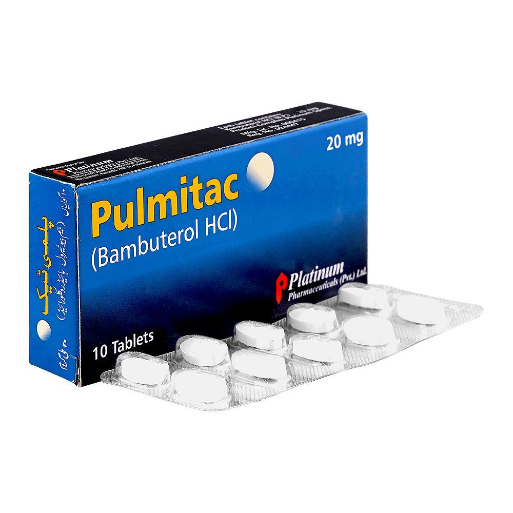 Platinum Pharmaceuticals Pulmitac Tablet, 20mg, 10-Pack - Main Image