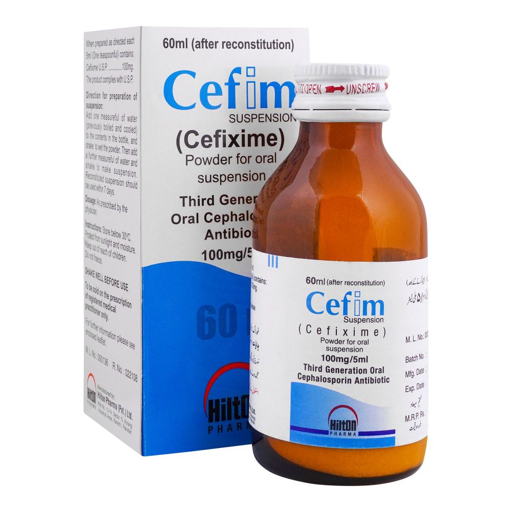 Hilton Pharma Cefim DS Suspension, 30ml - Main Image