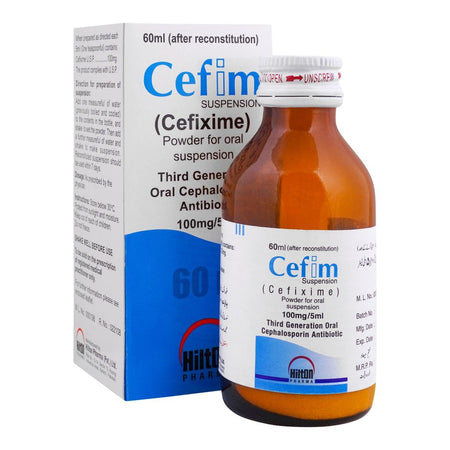 Hilton Pharma Cefim DS Suspension, 30ml - Main Image