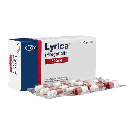 OBS Pharmaceuticals Lyrica Capsules, 300mg, 14-Pack - Main Image