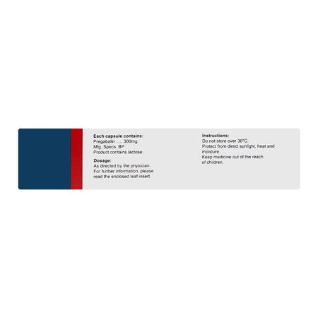 OBS Pharmaceuticals Lyrica Capsules, 300mg, 14-Pack - Image 3