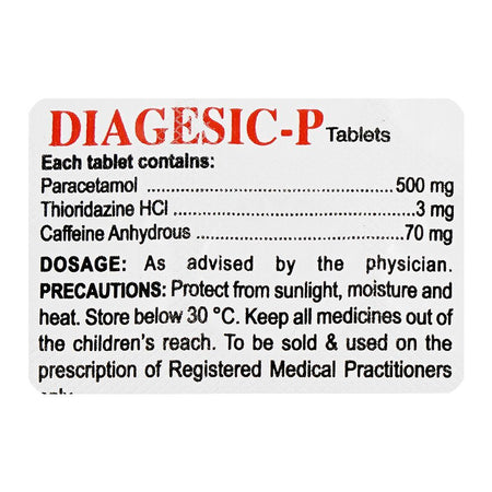 Wilson's Healthcare Diagesic P- Tablet, 1-Strip - Image 3