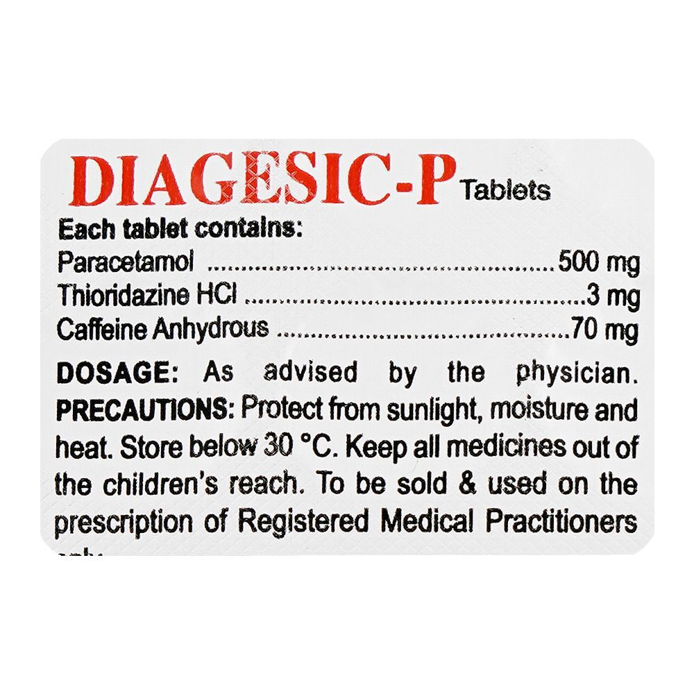 Wilson's Healthcare Diagesic P- Tablet, 1-Strip - Image 3