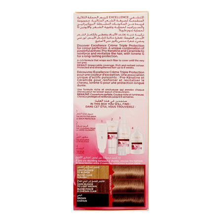 L'Oreal Excellence Creme Hair Color Ash Blond 7.1, Triple Protection Seals, Replenishes & Conditions - Image 2