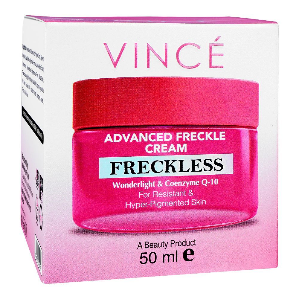 Vince Advanced Freckle Cream, For Resistant & Hyper-Pigmented Skin, Fade Freckles & Dark Spots, 50ml - Image 2