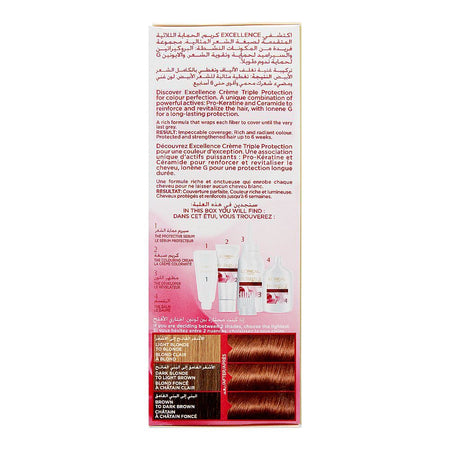 L'Oreal Excellence Creme Hair Color Blond Force 6, Triple Protection Seals, Replenishes & Conditions - Image 2