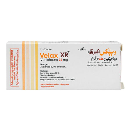 Velax XR 75mg Tablets, Box - Image 2
