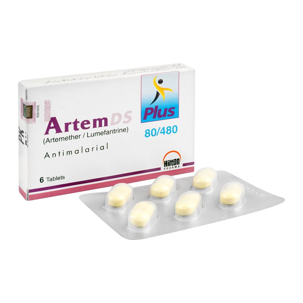 Hilton Pharma Artem DS Plus Tablet, 80/480mg, 6-Pack - Main Image
