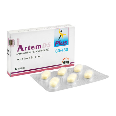 Hilton Pharma Artem DS Plus Tablet, 80/480mg, 6-Pack - Main Image