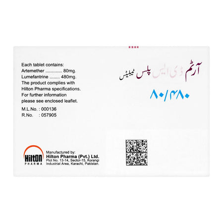 Hilton Pharma Artem DS Plus Tablet, 80/480mg, 6-Pack - Image 2