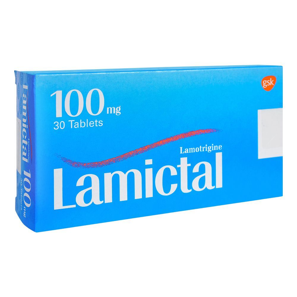 GSK Lamictal Tablet, 100mg, 30 Tablets - Main Image