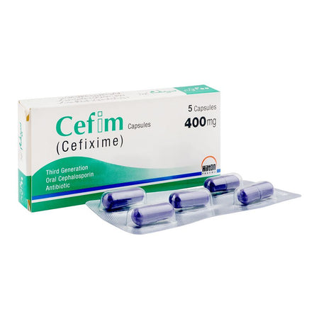 Hilton Pharma Cefim Capsule, 400mg, 5-Pack - Main Image
