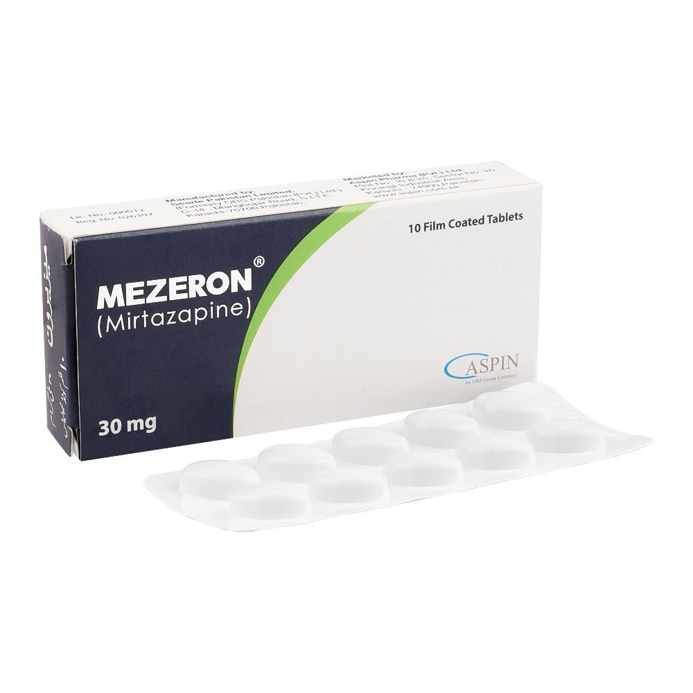 Buy Aspin Pharma Mezeron Tablet, 30mg, 10-Pack in Pakistan – Shopaholic.pk