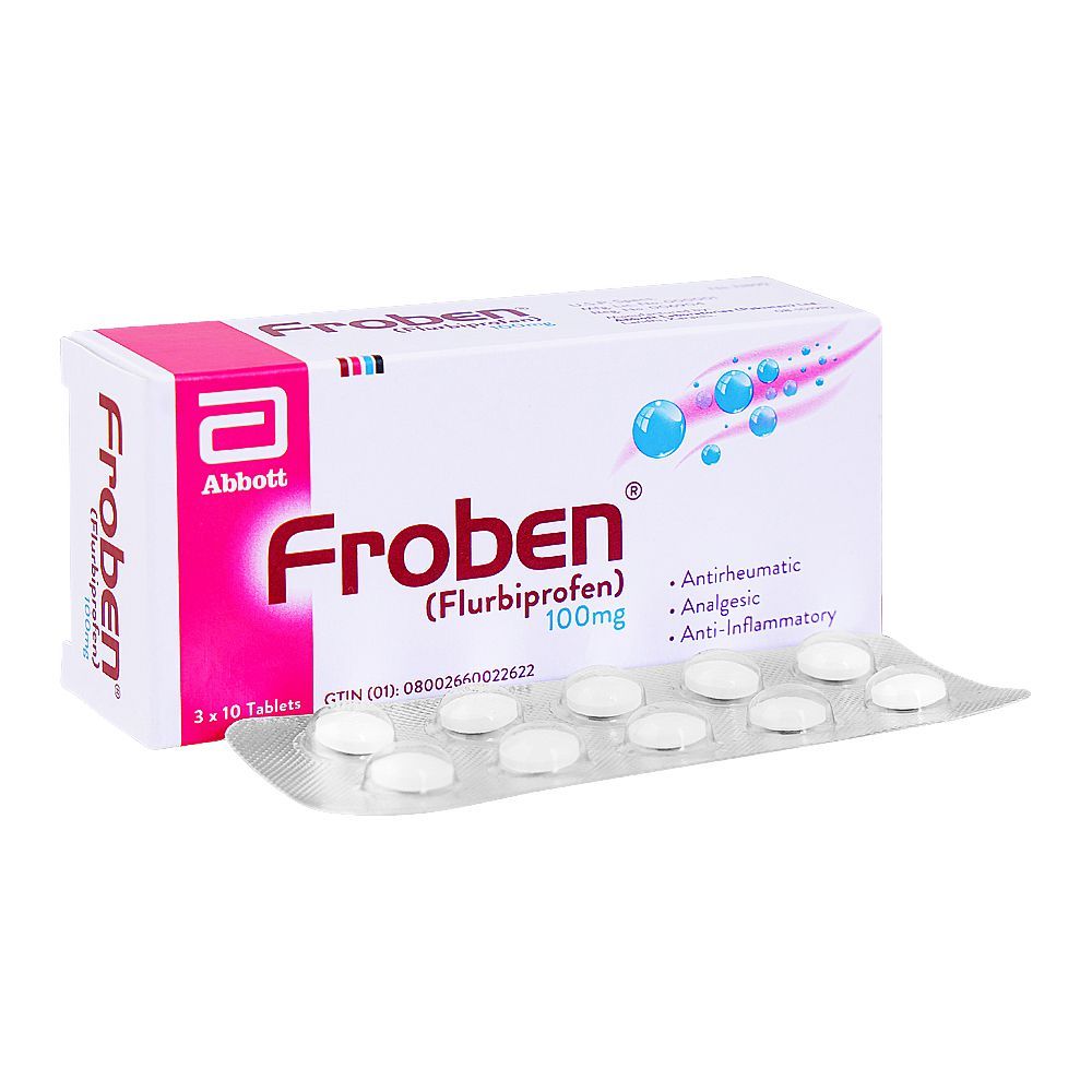 Froben Tablets, 100mg, Strip (10 Tablets) - Main Image