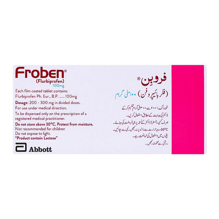 Froben Tablets, 100mg, Strip (10 Tablets) - Image 2