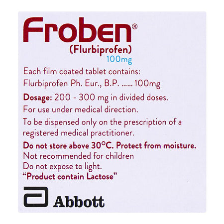 Froben Tablets, 100mg, Strip (10 Tablets) - Image 3