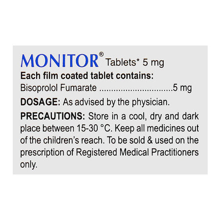 Monitor Tablets, 5mg, Box (14 Tablets) - Image 3