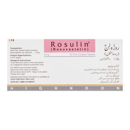 Highnoon Laboratories Rosulin Tablet, 5mg, 10-Pack - Image 2