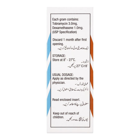Novartis Pharmaceuticals TobraDex Eye Ointment, 5ml - Image 3