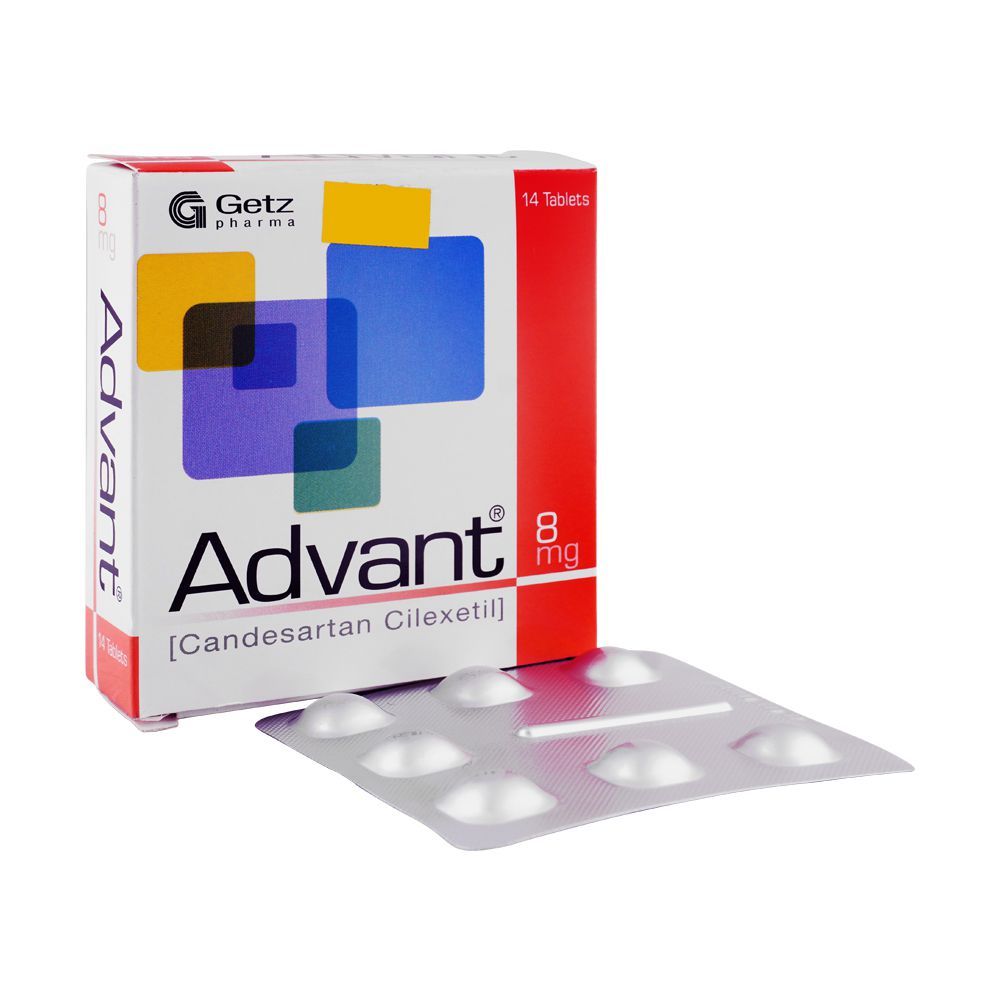 Getz Pharma Advant Tablet, 8mg, 1-Strip - Main Image