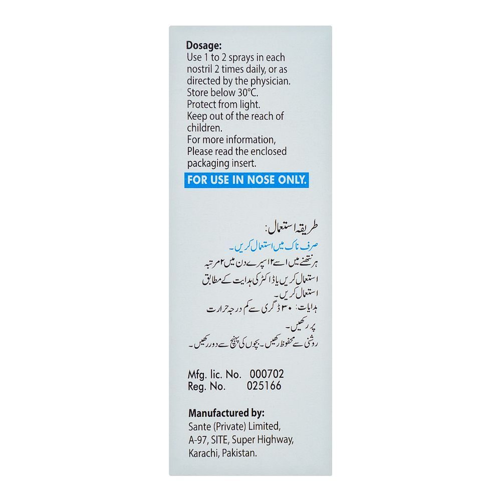 Sante Pharma Tarisin Nasal Spray, 15ml - Image 2
