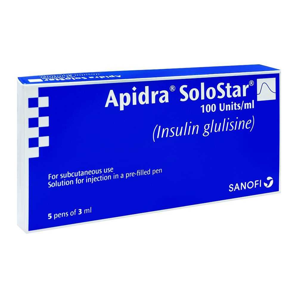 Apidra Solostar, 100IU/ml, 3ml - Main Image