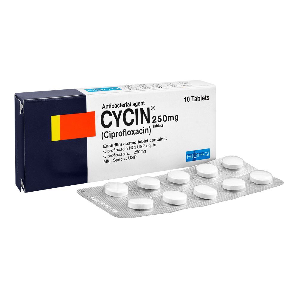 High-Q Pharmaceuticals Cycin Tablet, 250mg, 10-Pack - Main Image
