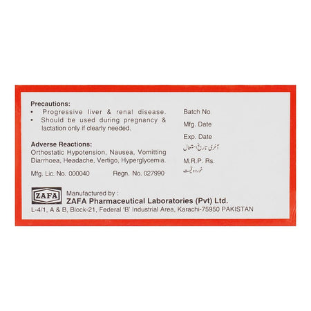 Zafa Pharmaceuticals Diuza Tablet, 25mg, 30-Pack - Image 2