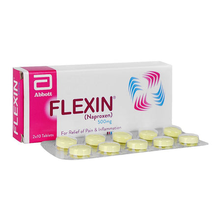 Flexin Tablets, 500mg, Strip (10 Tablets) - Main Image