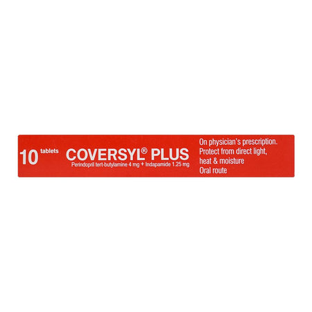 Servier Pharmaceuticals Coversyl Plus Tablet, 4mg/1.25mg, 10-Pack - Image 4
