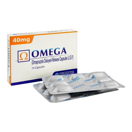 Ferozsons Laboratories Omega Capsule, 40mg, 14-Pack - Main Image